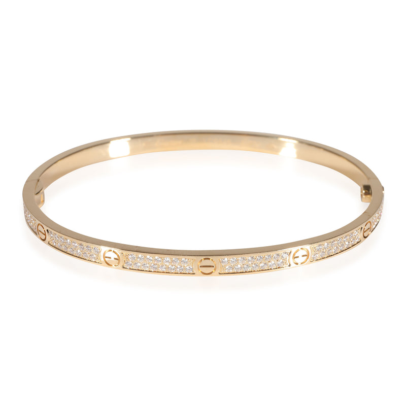 Love Bracelet, Small Model, Paved (Yellow Gold)