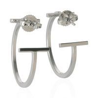 Tiffany T Earrings in 18k White Gold 0.41 CTW