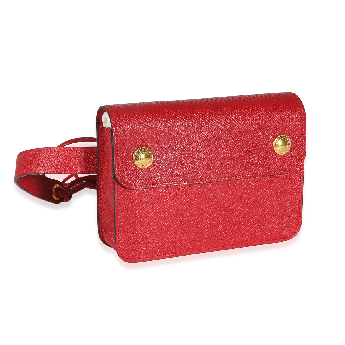 Rouge Vif Courchevel Pochette Belt Bag GHW