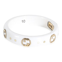 Icon Band in 18K Ceramic/Yellow Gold