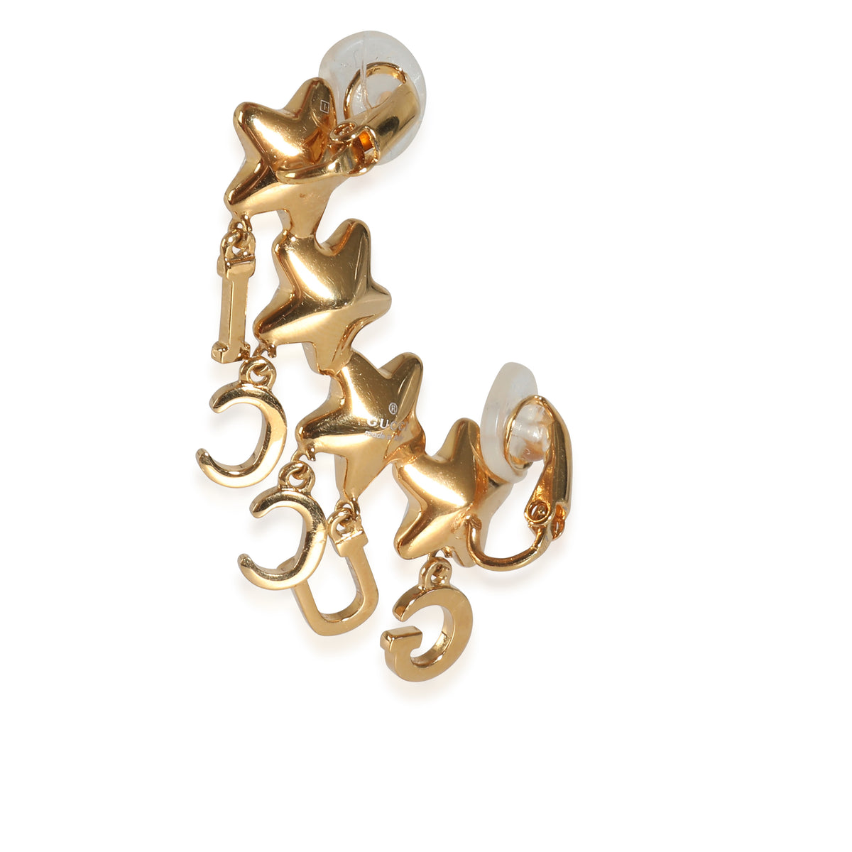 Logo Ear Cuff Yellow Gold Plated, Single Earring