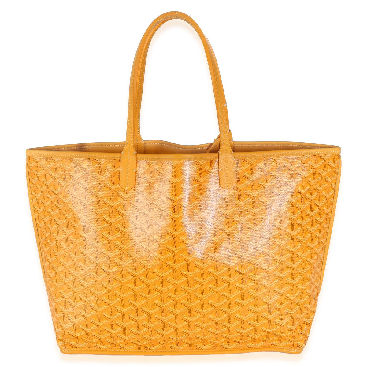 Yellow Goyardine Canvas Reversible Anjou PM