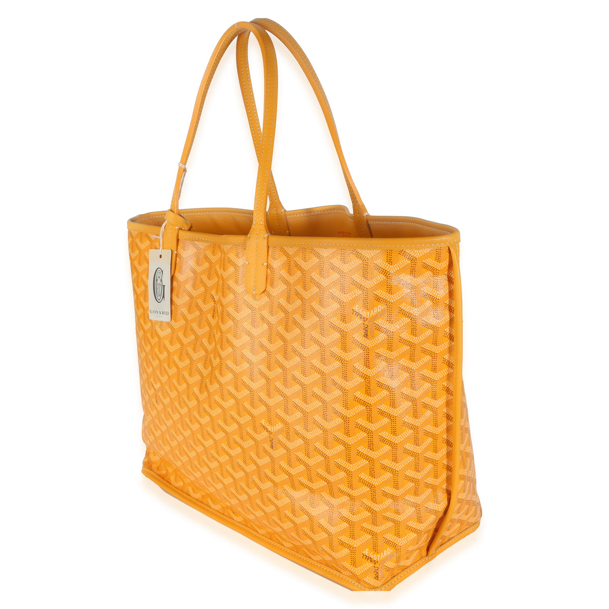 Yellow Goyardine Canvas Reversible Anjou PM