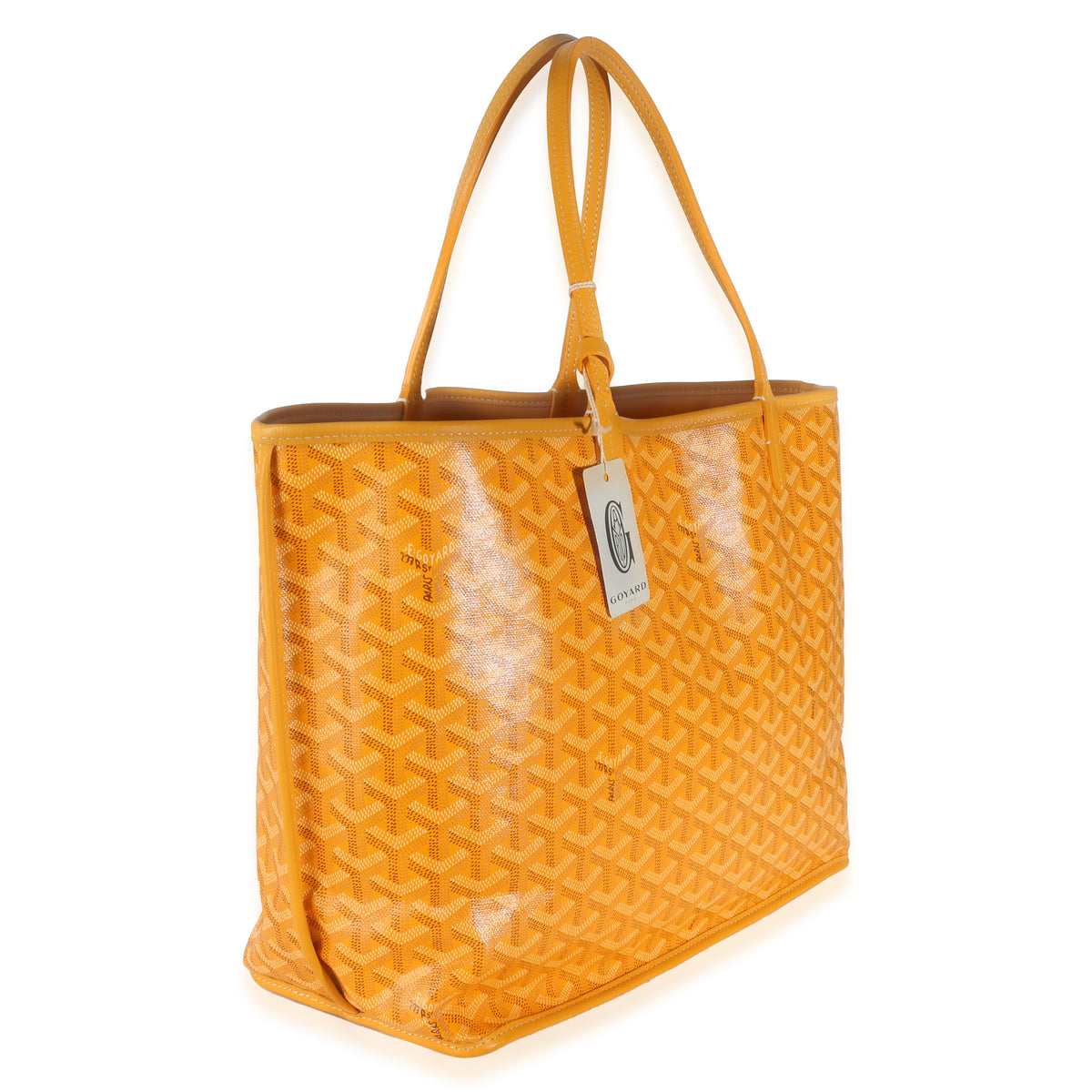 Yellow Goyardine Canvas Reversible Anjou PM