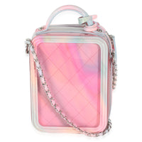 Pink PVC Patent CC North South Filigree Vanity Case