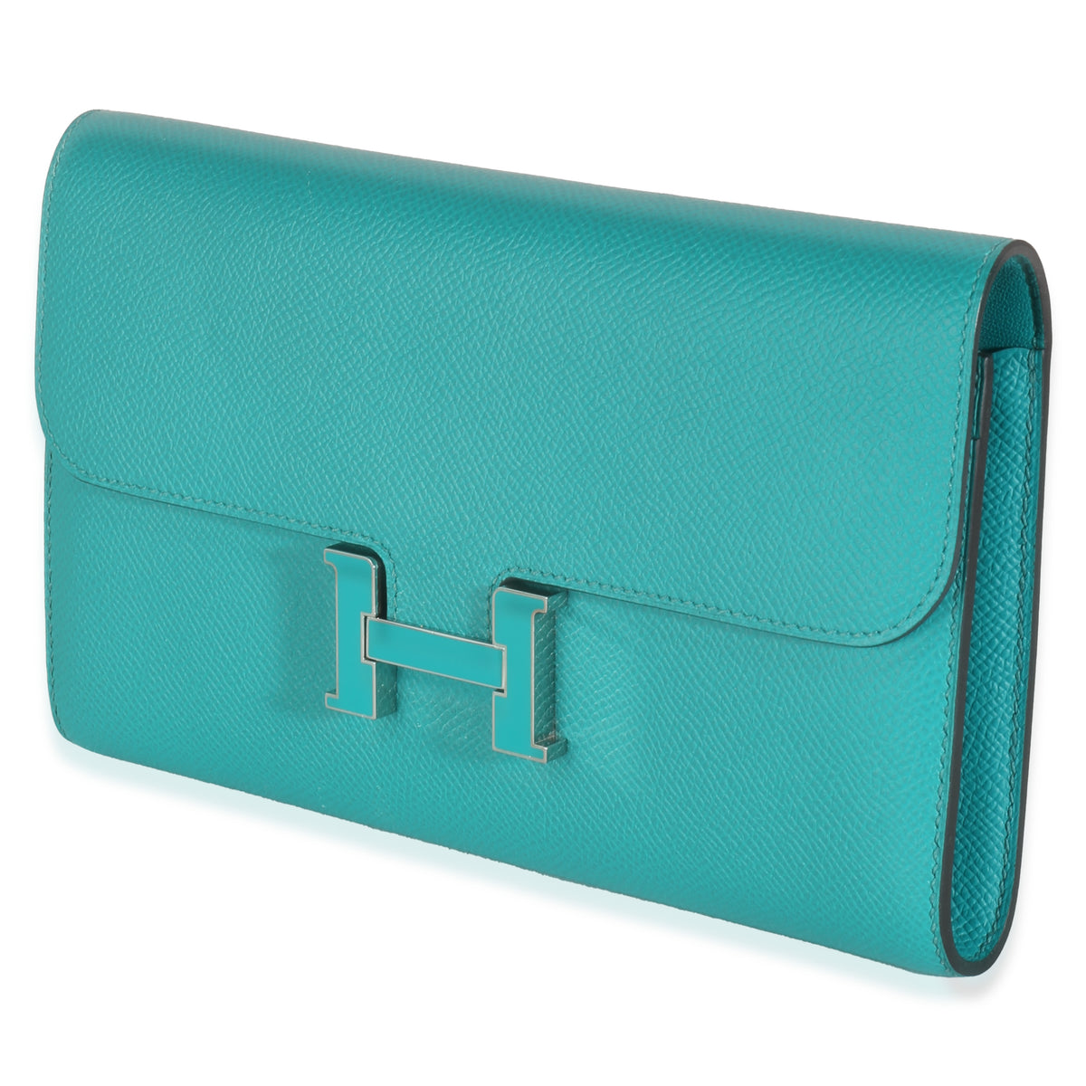 Bleu Paon Epsom Constance Long Wallet