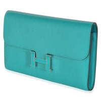 Bleu Paon Epsom Constance Long Wallet