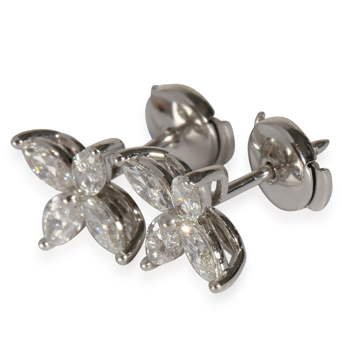 Victoria Earrings in Platinum 1.62 CTW