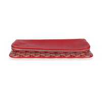 Red Goyardine Canvas Sainte Marie Clutch