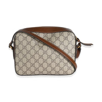 Beige Brown GG Supreme Monogram Small Horsebit 1955 Shoulder Bag