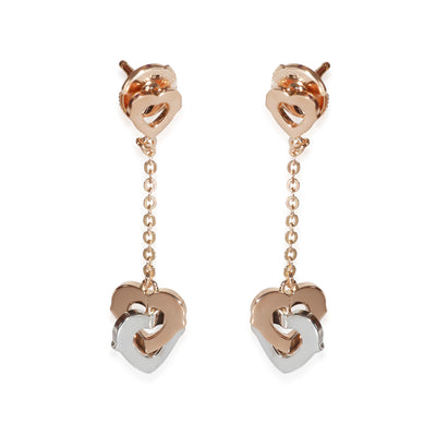 C de Cartier Vintage Earrings (Rose & White Gold)