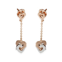 C de Cartier Vintage Earrings (Rose & White Gold)