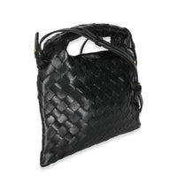 Black Nappa Intrecciato Mini Hop Hobo