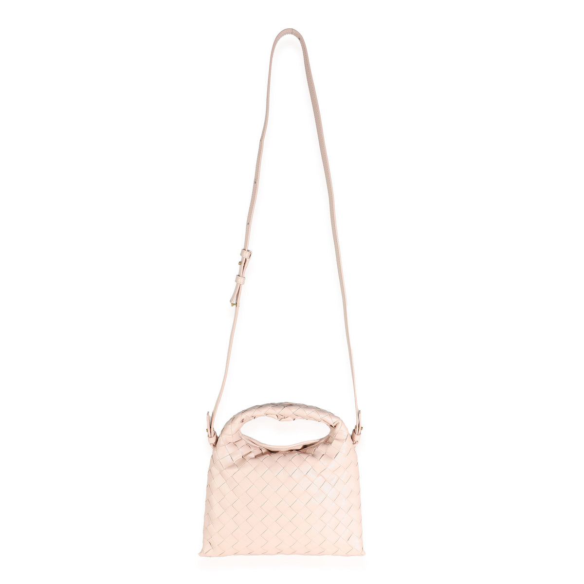 Bliss Washed Nappa Intrecciato Mini Hop Hobo