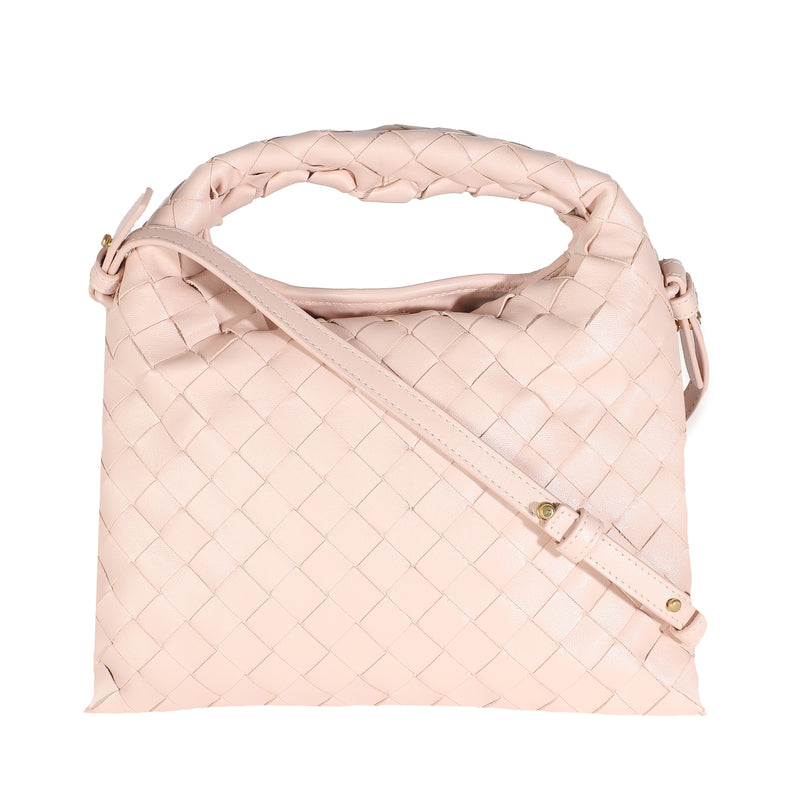 Bliss Washed Nappa Intrecciato Mini Hop Hobo