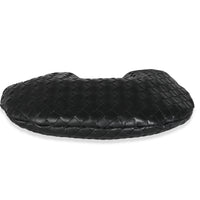 Black Nappa Intrecciato Small Sardine With Chain