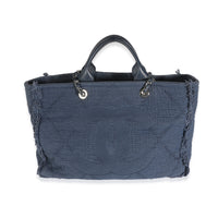 Navy Canvas Medium CC Double Face Tote