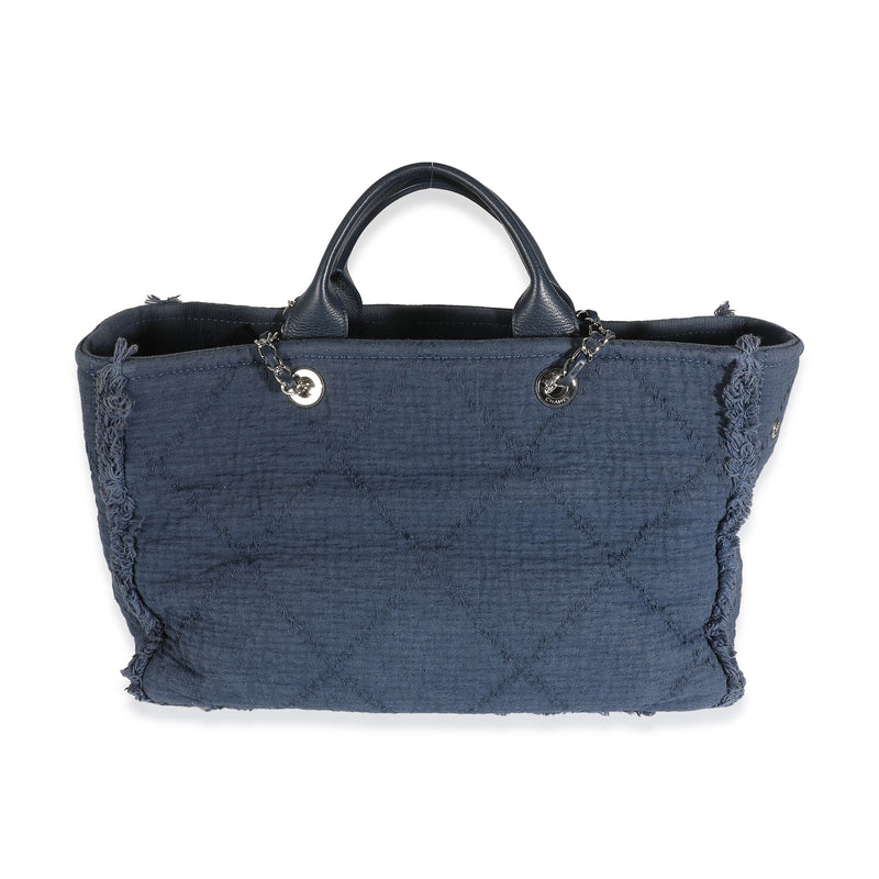 Navy Canvas Medium CC Double Face Tote