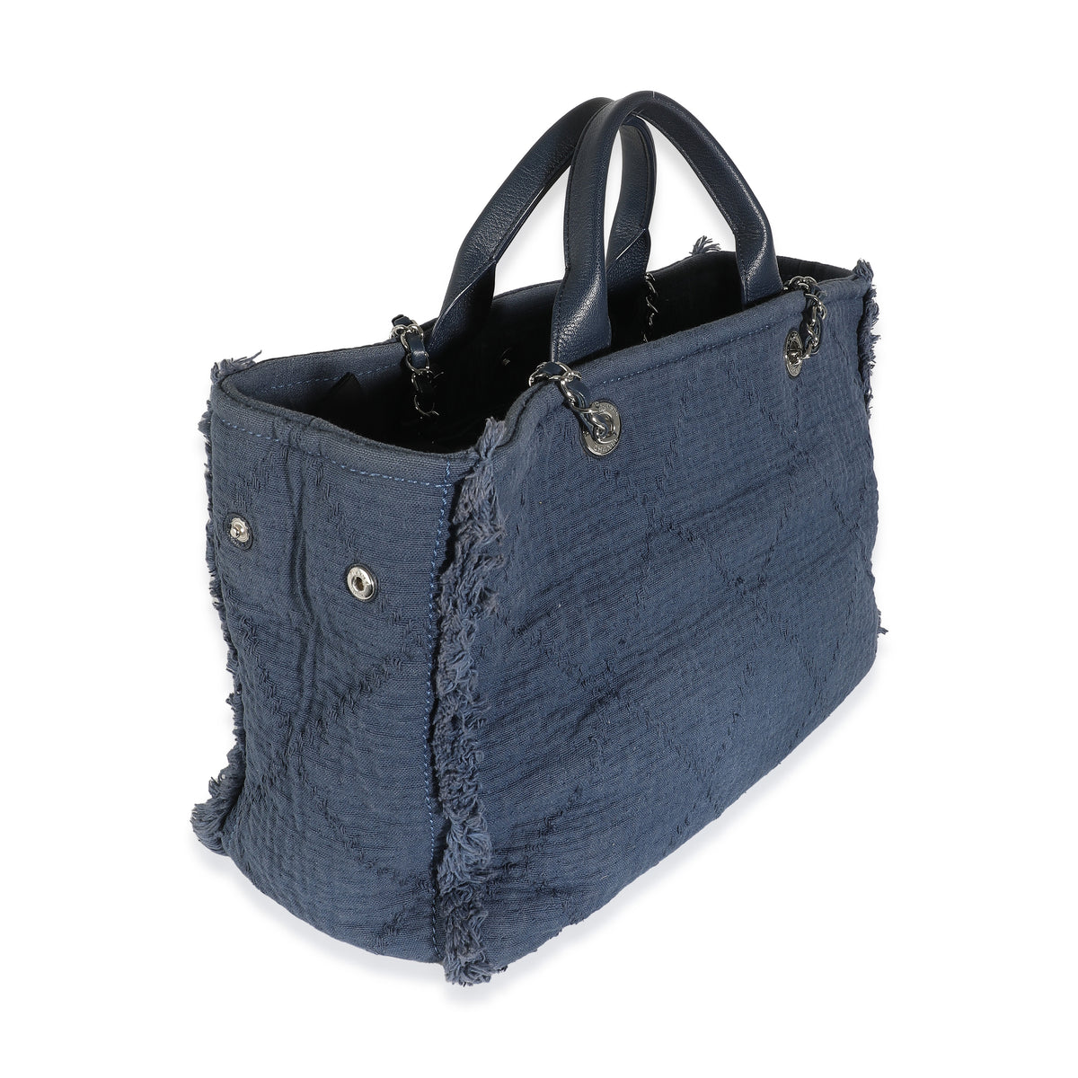 Navy Canvas Medium CC Double Face Tote