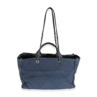 Navy Canvas Medium CC Double Face Tote