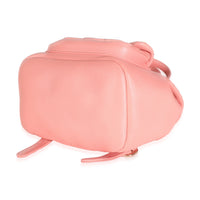 Pink Quilted Lambskin Mini Duma Drawstring Backpack