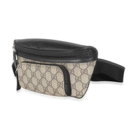 Black Beige GG Supreme Canvas Belt Bag