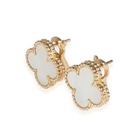 Vintage Alhambra Earrings in 18k Yellow Gold