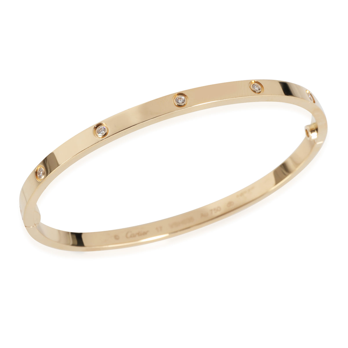 Love Bracelet, Small Model, Diamonds (Yellow Gold)