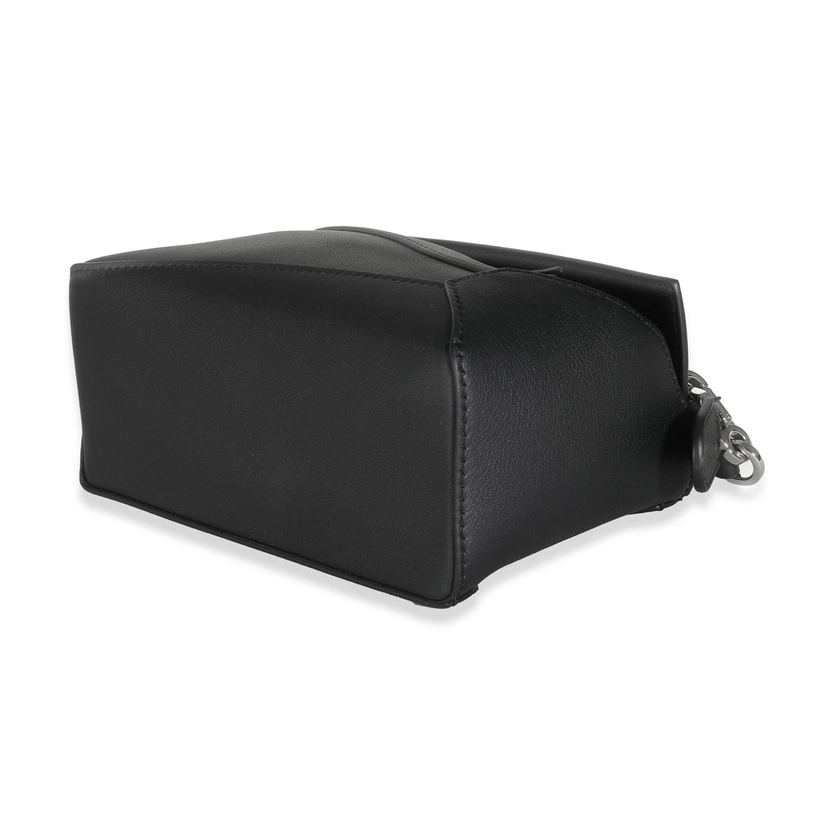 Black Classic Calfskin Mini Puzzle Edge Bag