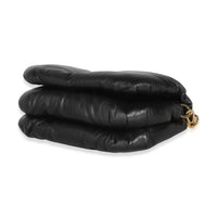 Black Shiny Nappa Lambskin Mini Puffer Goya