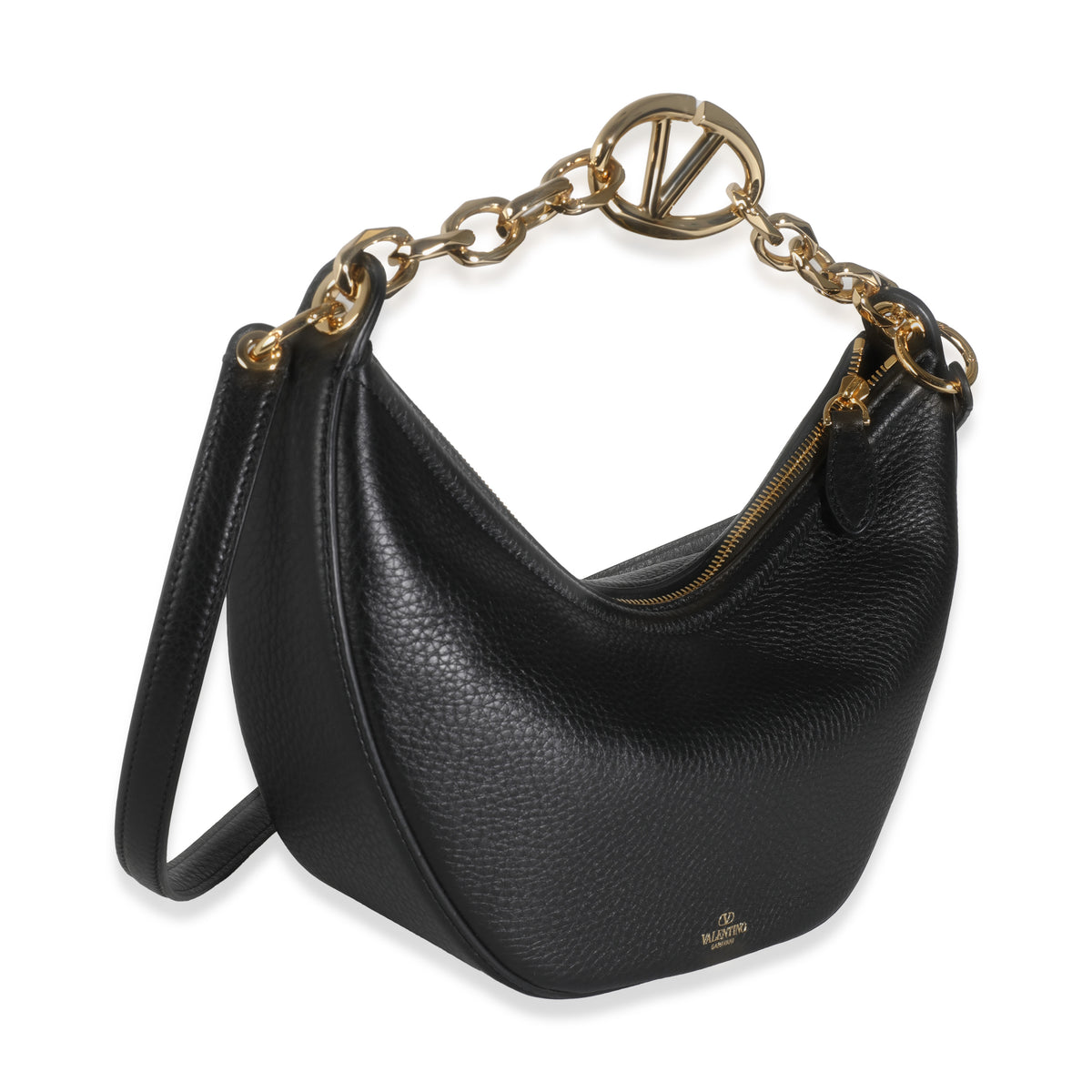 Black Nappa Small Vlogo Moon Hobo