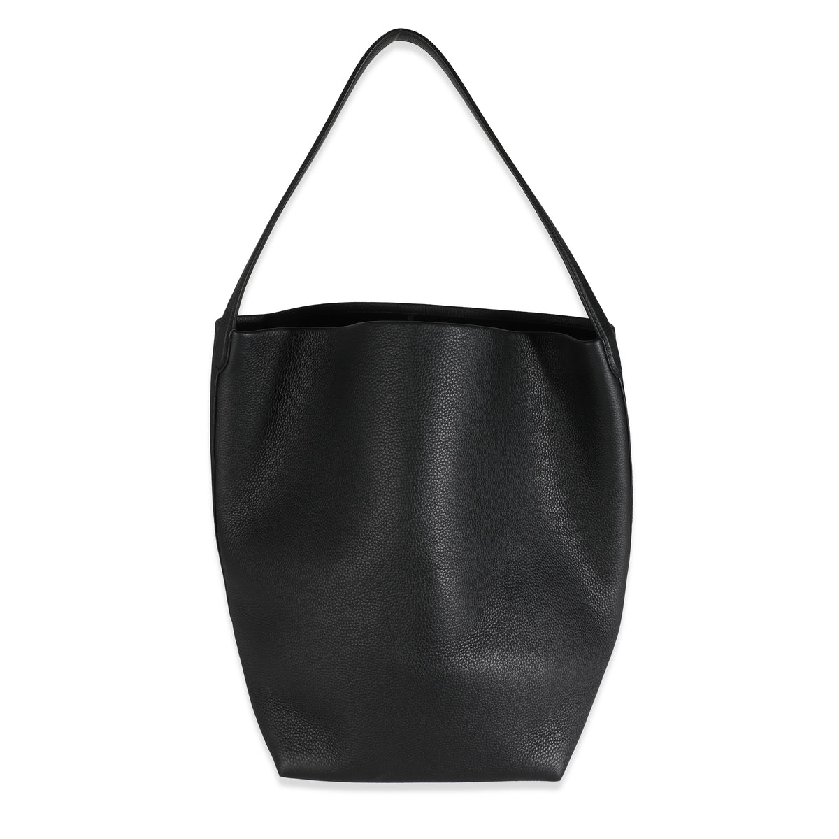 Black Grained Calfskin Large N/S Park Tote