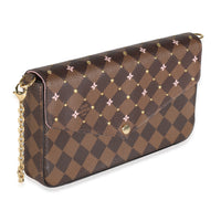 Damier Ebene Canvas Studded Felicie Pochette