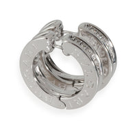 Bvlgari B.zero1 Hoop Earring With Diamonds in 18K White Gold, 3/4 Ctw.