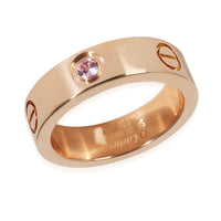 Love Ring, Pink Sapphire (Rose Gold)