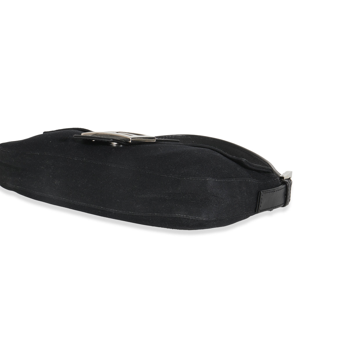 Black Neoprene Baguette Bag