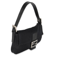 Black Neoprene Baguette Bag