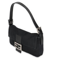 Black Neoprene Baguette Bag