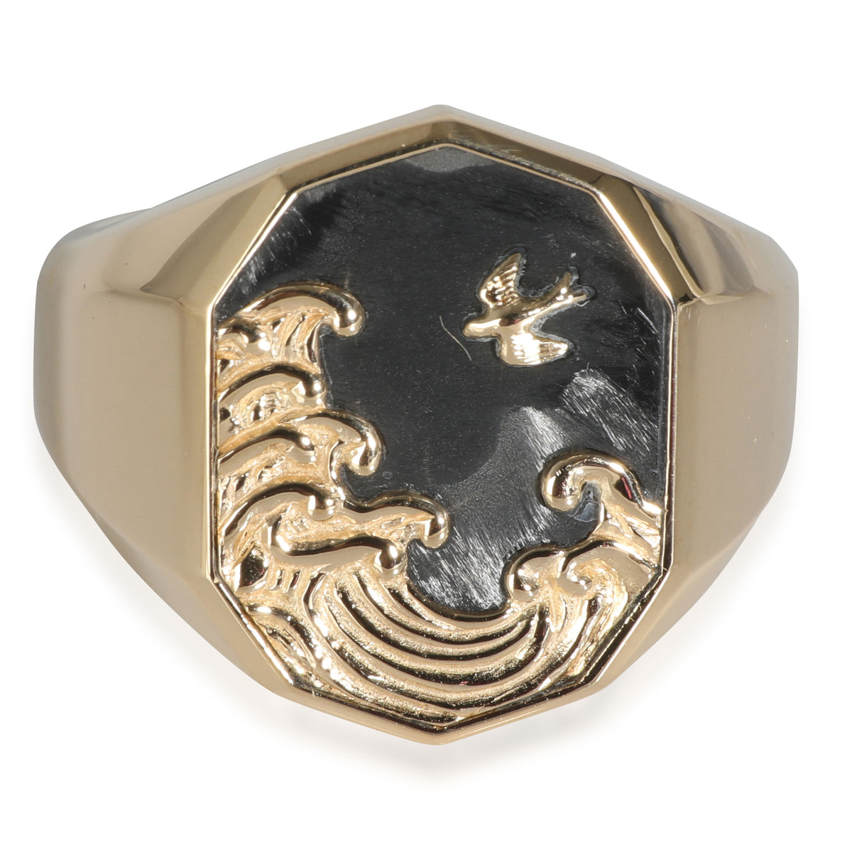 Waves Collection Ring in 18k Yellow Gold