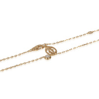 Damour Diamond Necklace, Small Model (Yellow Gold)