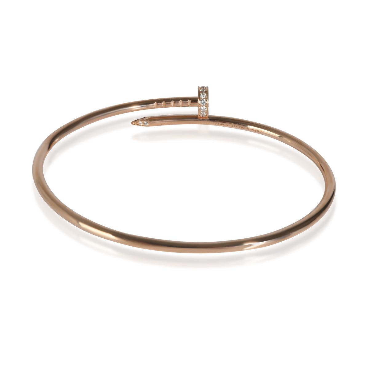 Juste Un Clou Bracelet, Diamonds, Small Model(Rose Gold)