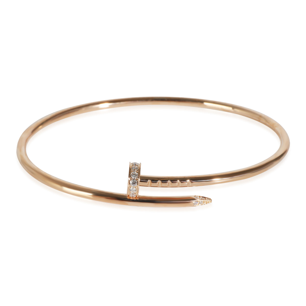 Juste Un Clou Bracelet, Diamonds, Small Model(Rose Gold)