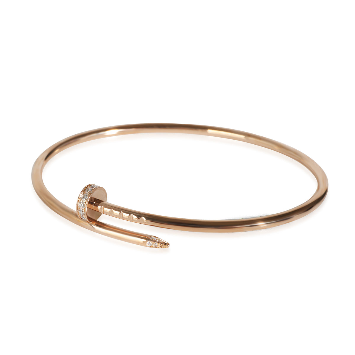 Juste Un Clou Bracelet, Diamonds, Small Model(Rose Gold)