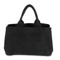 Black Canvas Logo Medium Canapa Tote