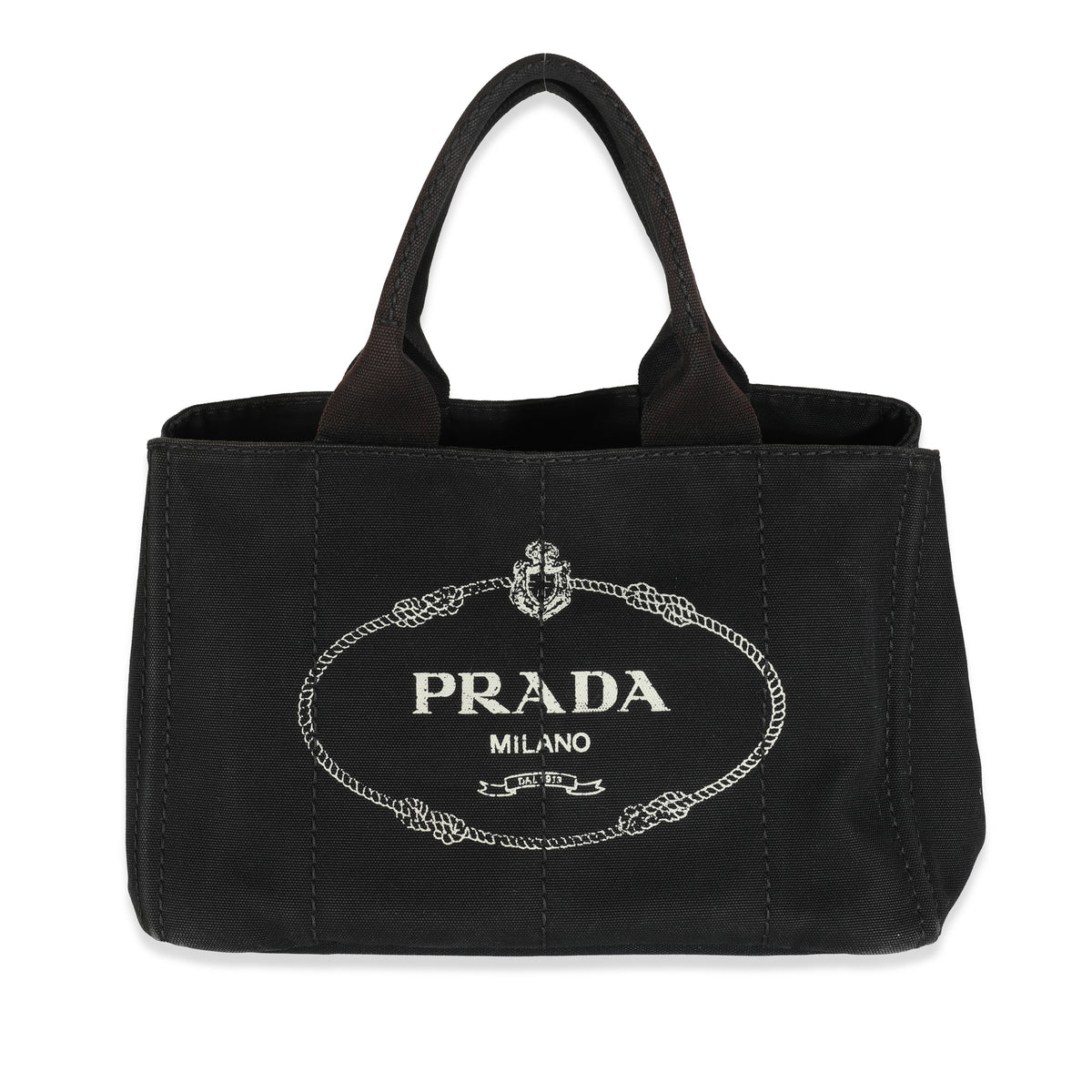 Black Canvas Logo Medium Canapa Tote