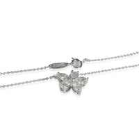 Victoria Mixed Cluster Pendant in Platinum 0.88 CTW, Large