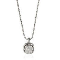 Labyrinth Diamond Pendant in Sterling Silver 0.3 CTW