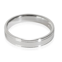 Together Double Milgrain Wedding Band in Platinum