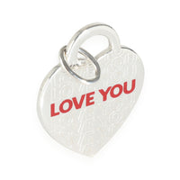 I Love You Charm in Sterling Silver