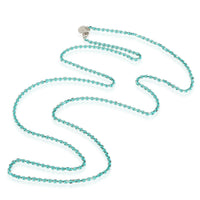 Sparkle Chain With Blue Enamel in Sterling Silver, 30 Inches